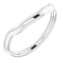 Charger l'image dans la galerie, Sterling Silver Band for 12 x 12 mm Cushion Ring
