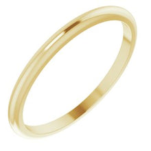 Load image into Gallery viewer, 10K Yellow 1.5 mm Half Round Band Size 6
