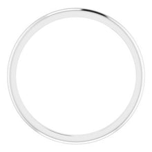 Load image into Gallery viewer, 10K White 1.5 mm Half Round Band Size 7
