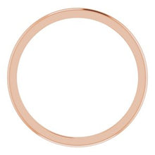 Load image into Gallery viewer, 14K Rose 1 mm Half Round Band Size 6
