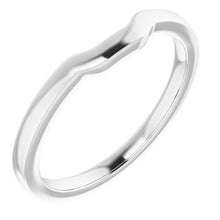 Charger l'image dans la galerie, Sterling Silver Band for 6 x 6 mm Asscher Ring
