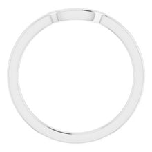 Charger l'image dans la galerie, Sterling Silver Band for 6 x 6 mm Asscher Ring
