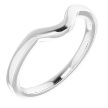 Charger l'image dans la galerie, Sterling Silver Band for 12 x 10 mm Oval Ring

