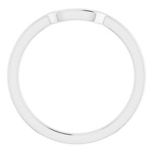 Charger l'image dans la galerie, Sterling Silver Band for 7 x 7 mm Asscher Ring
