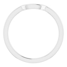 Load image into Gallery viewer, Sterling Silver Band for 8 x 6 mm Emerald Ring
