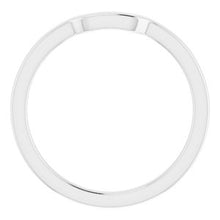 Charger l'image dans la galerie, Sterling Silver Band for 6 x 6 mm Square Ring
