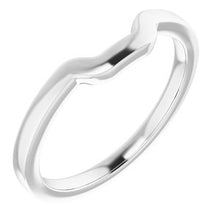 Charger l'image dans la galerie, Sterling Silver Band for 9 x 7 mm Emerald Ring

