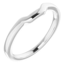 Charger l'image dans la galerie, Sterling Silver Band for 6.5 x 6.5 mm Square Ring

