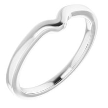 Load image into Gallery viewer, Sterling Silver Band for 7 x 7 mm Heart Ring
