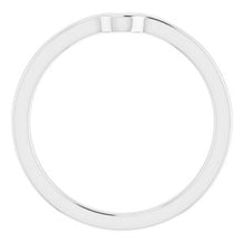 Charger l'image dans la galerie, Sterling Silver Band for 6 x 6 mm Heart Ring
