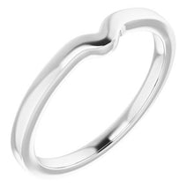 Charger l'image dans la galerie, Sterling Silver Band for 6 x 6 mm Heart Ring
