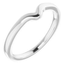 Load image into Gallery viewer, Sterling Silver Band for 8 x 8 mm Heart Ring
