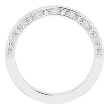 Load image into Gallery viewer, 14K White 7/8 CTW Square Diamond Anniversary Band
