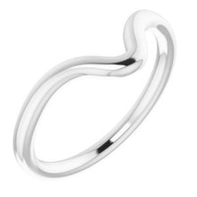 Load image into Gallery viewer, Sterling Silver Band for 8x6 mm Emerald Ring
