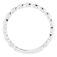 Charger l'image dans la galerie, Sterling Silver Beaded Stackable Ring
