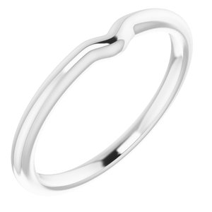 Sterling Silver Band for 6 x 4 mm Pear Ring