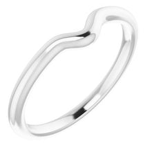 Charger l'image dans la galerie, Sterling Silver Band for 8 x 6 mm Pear Ring
