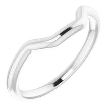 Load image into Gallery viewer, Sterling Silver Band for 10 x 8 mm Emerald Ring
