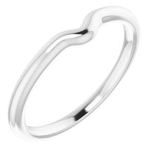 Charger l'image dans la galerie, Sterling Silver Band for 7 x 5 mm Pear Ring
