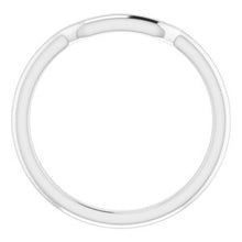 Charger l'image dans la galerie, Sterling Silver Band for 7.5 x 7.5 mm Square
