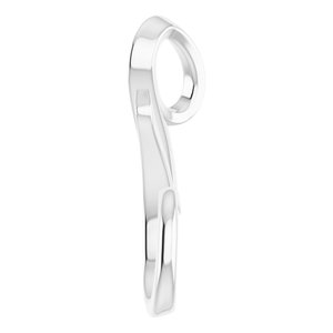 Sterling Silver Freeform Slide Pendant