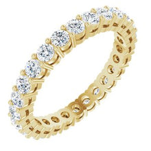 Load image into Gallery viewer, 14K Yellow 3/8 CTW Diamond Anniversary Band Size 7
