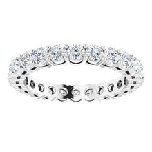 Charger l&#39;image dans la galerie, Platinum 1 5/8 CTW Diamond Eternity Band Taille 5
