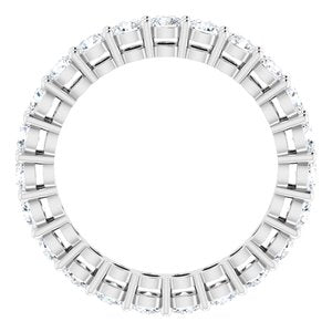 Platinum 1 3/8 CTW Diamond Eternity Band Taille 4,5