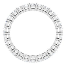 Load image into Gallery viewer, 14K White 1 1/2 CTW Diamond Eternity Band Size 7
