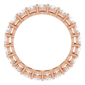14K Rose 2 1/8 CTW Diamond Eternity Band Taille 6.5
