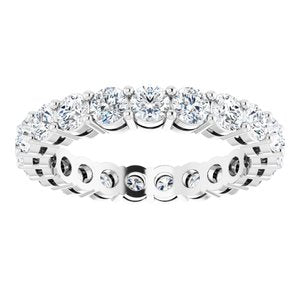 Platinum 2 1/8 CTW Diamond Eternity Band Taille 7