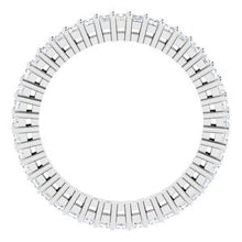 Charger l&#39;image dans la galerie, Platinum 9/10 CTW Diamond Eternity Band Taille 7
