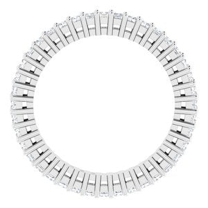 Platinum 9/10 CTW Diamond Eternity Band Taille 7