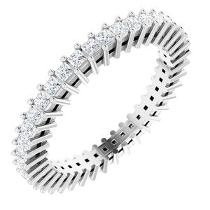 Platinum 9/10 CTW Diamond Eternity Band Taille 7