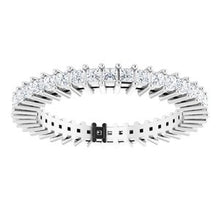 Charger l&#39;image dans la galerie, Platinum 9/10 CTW Diamond Eternity Band Taille 7
