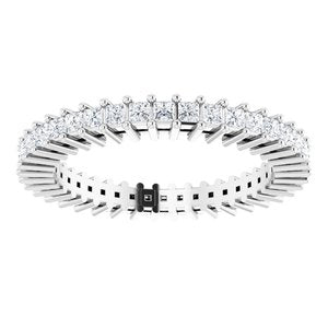Platinum 9/10 CTW Diamond Eternity Band Taille 7
