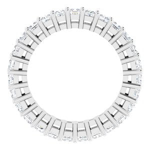 14K White 1 1/2 CTW Diamond Eternity Band Taille 7
