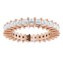 Load image into Gallery viewer, 14K Rose 1 1/2 CTW Diamond Eternity Band Size 7
