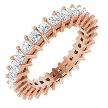 Load image into Gallery viewer, 14K Rose 1 1/2 CTW Diamond Eternity Band Size 7
