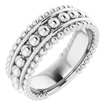 Charger l'image dans la galerie, Sterling Silver Beaded Ring
