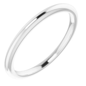 Sterling Silver Band for 6.5 mm Round Ring