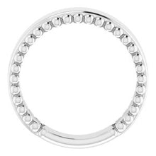 Charger l'image dans la galerie, Sterling Silver Engravable Beaded Ring
