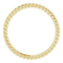 Load image into Gallery viewer, 10K Yellow 1.5 mm Skinny Rope Band Size 6

