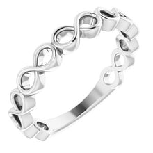 Load image into Gallery viewer, Sterling Silver Infinity Stackable Ring
