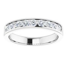 Load image into Gallery viewer, Platinum 9/10 CTW Diamond Band
