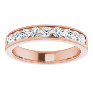 14K Rose 1 CTW Diamond Band