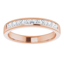 Charger l&#39;image dans la galerie, 14K Rose 3/4 CTW Diamond Band
