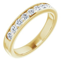 Load image into Gallery viewer, 14K Yellow 9/10 CTW Diamond Band

