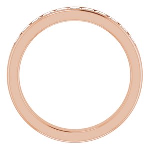 14K Rose 1 CTW Diamond Band