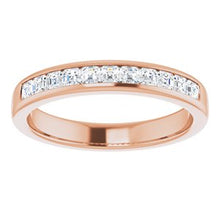 Load image into Gallery viewer, 14K Rose 3/4 CTW Diamond Band
